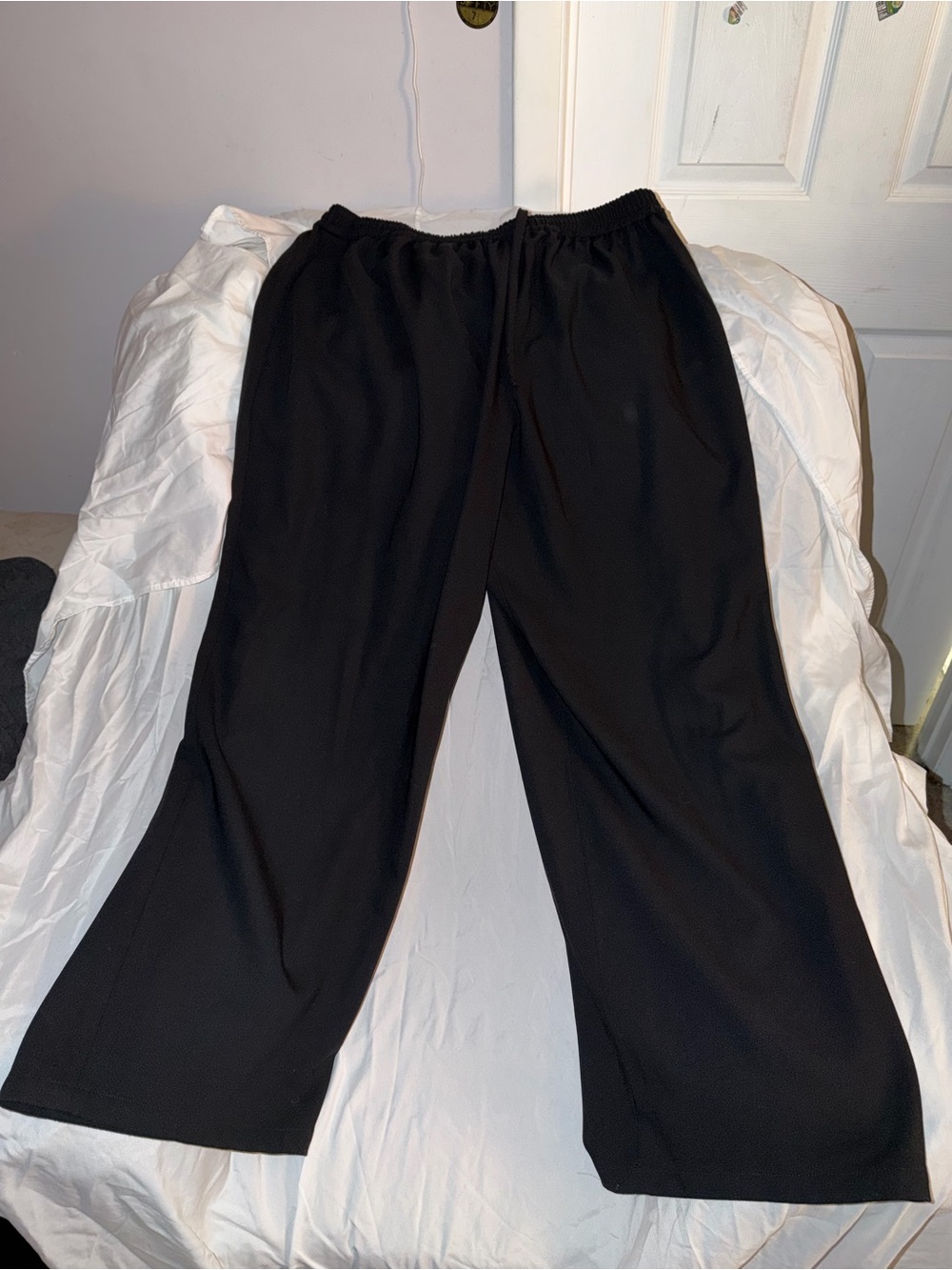 Venroy Black Relaxed/Wide Men's  Casual Trousers